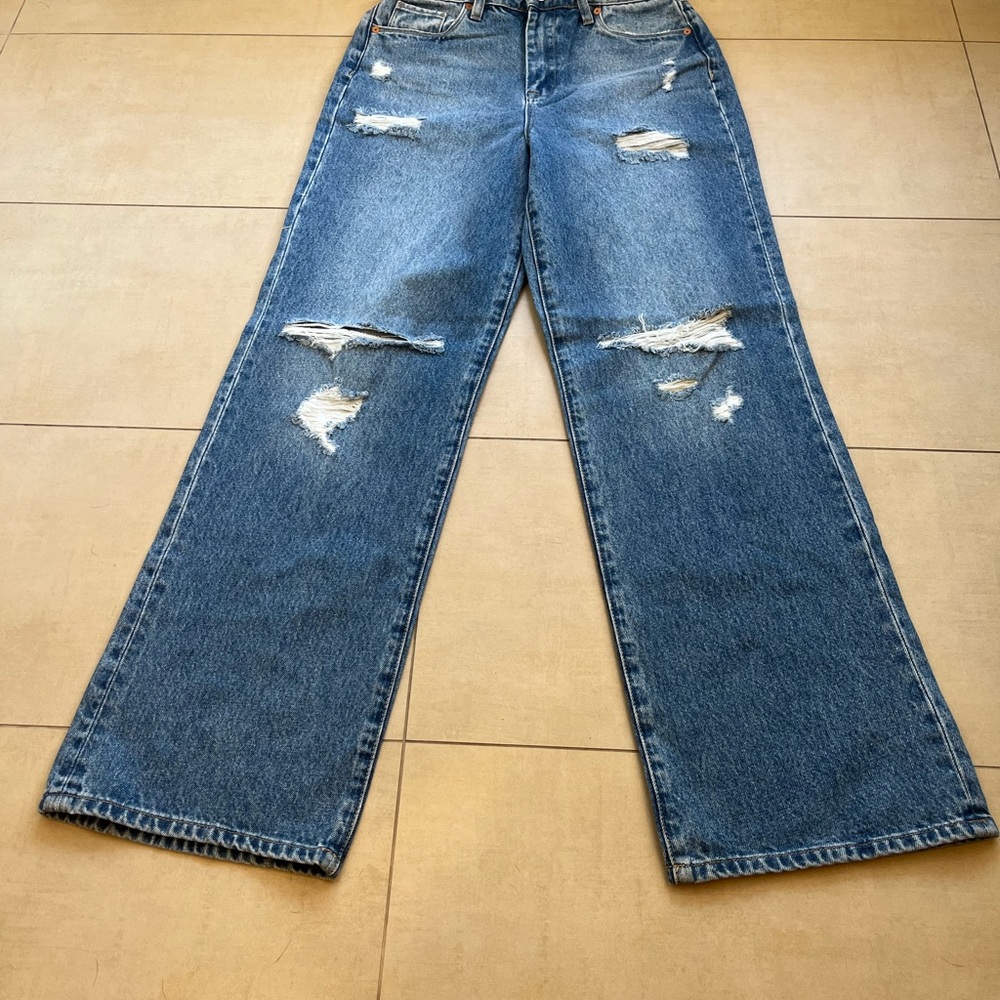Blank NYC the Franklin Ribcage wide leg jeans